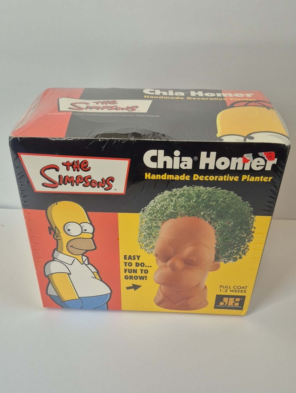 The Simpsons Chia Homer Handmade Decorative Planter Y2K